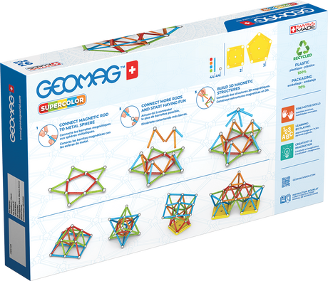 Geomag Supercolor Recycled 93 Pieces Set