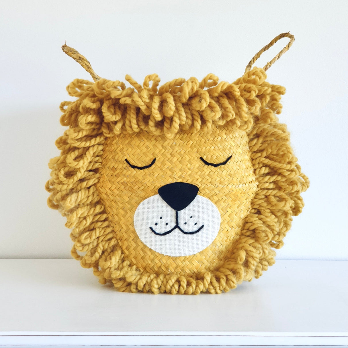 Yellow Lion Basket - Large