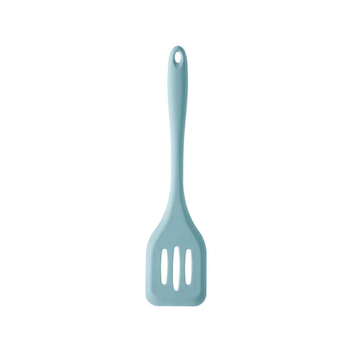 Zing Light Blue Silicone Slotted Turner