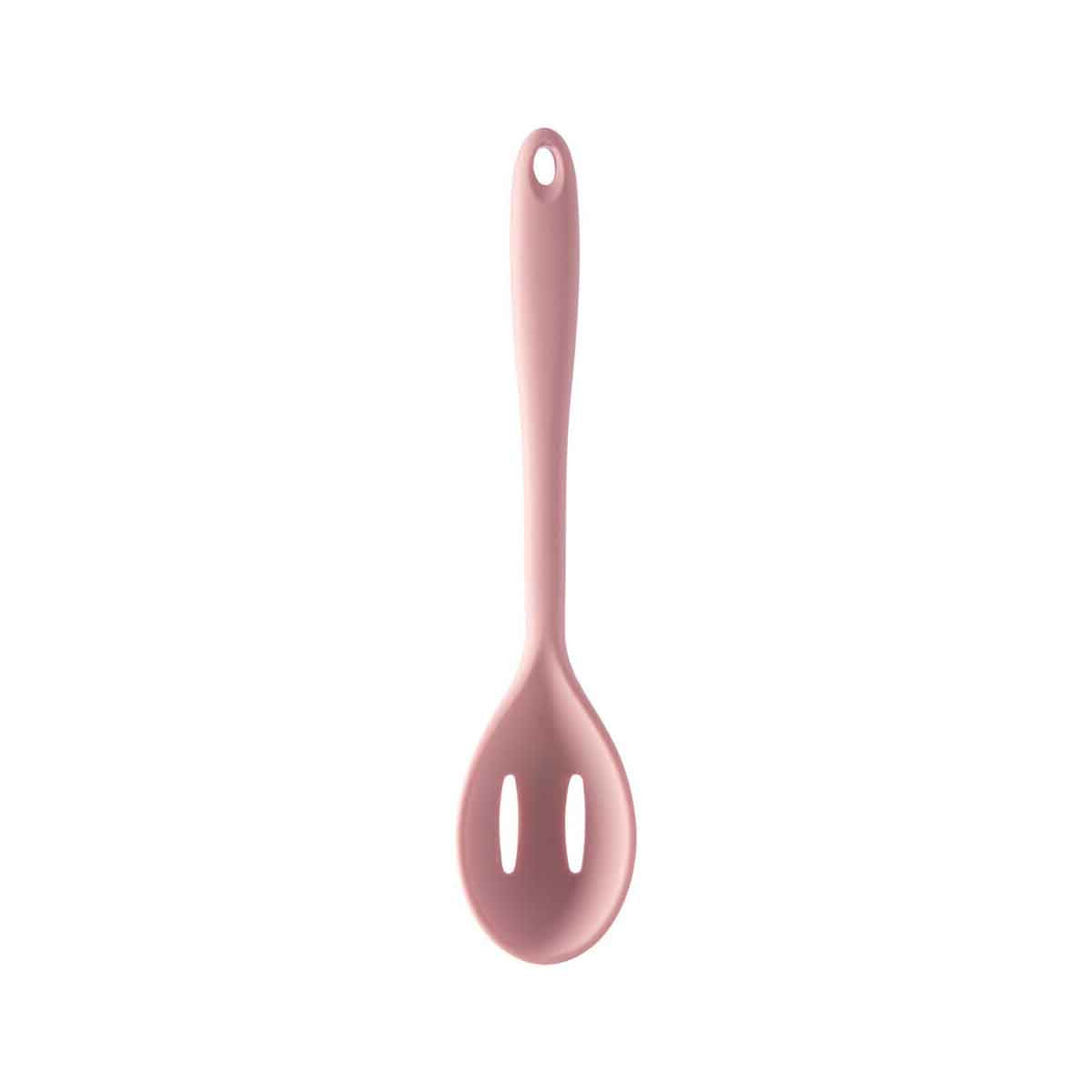 Zing Light Pink Silicone Slotted Spoon