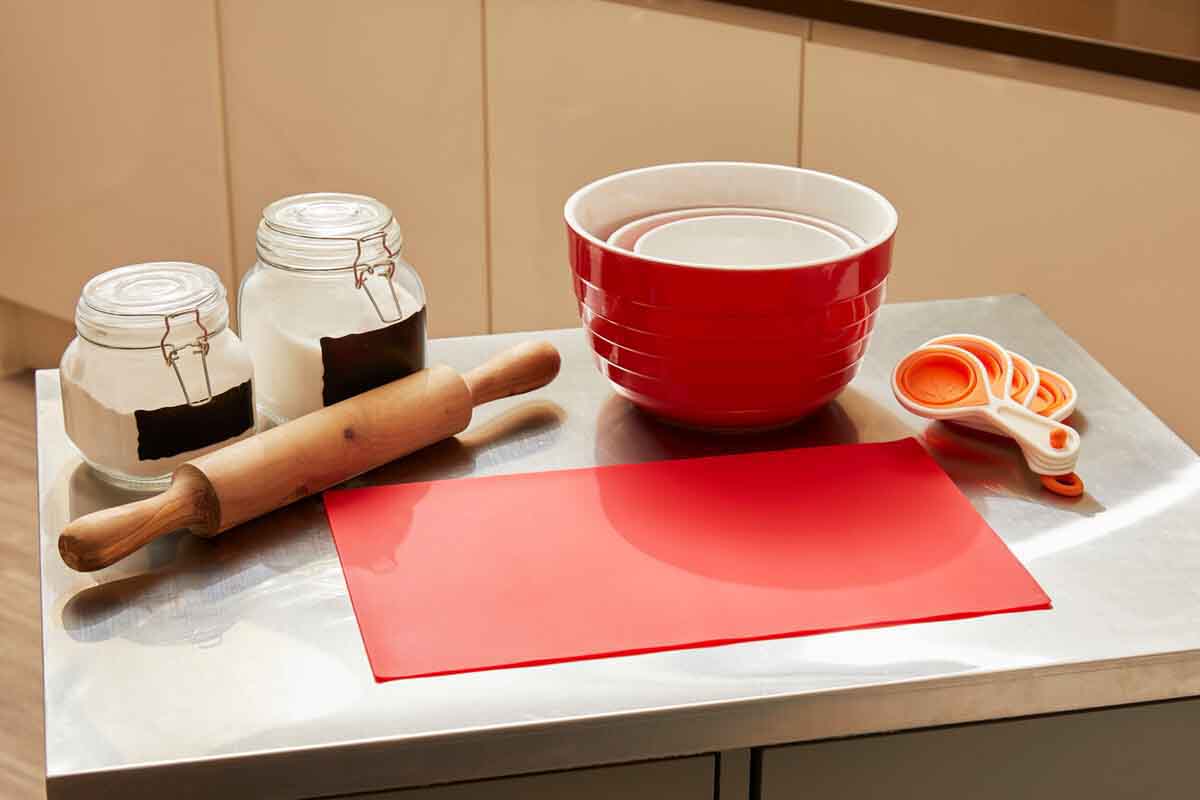 From Scratch Red Silicone Baking Mat