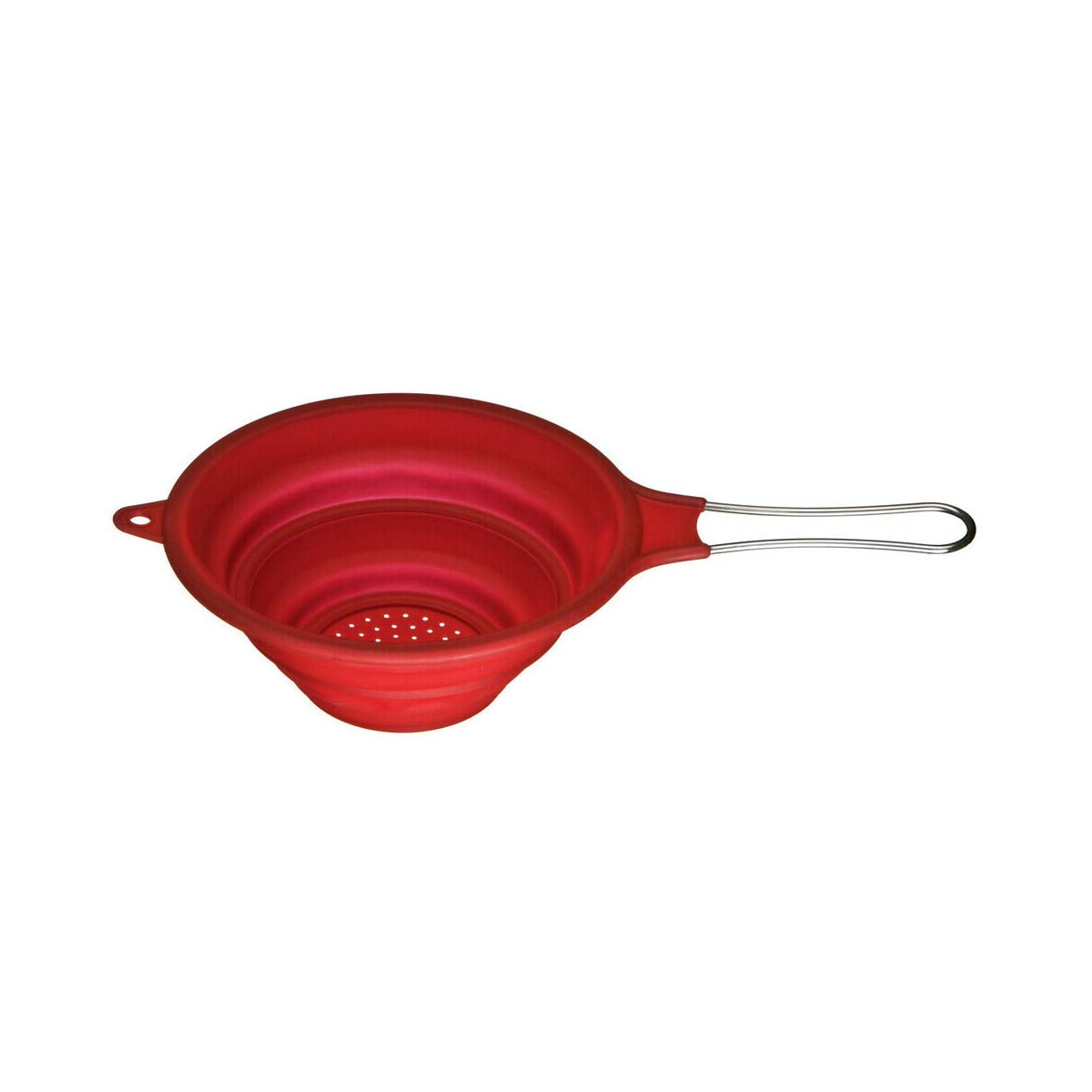 Zing Red Silicone Collapsible Strainer