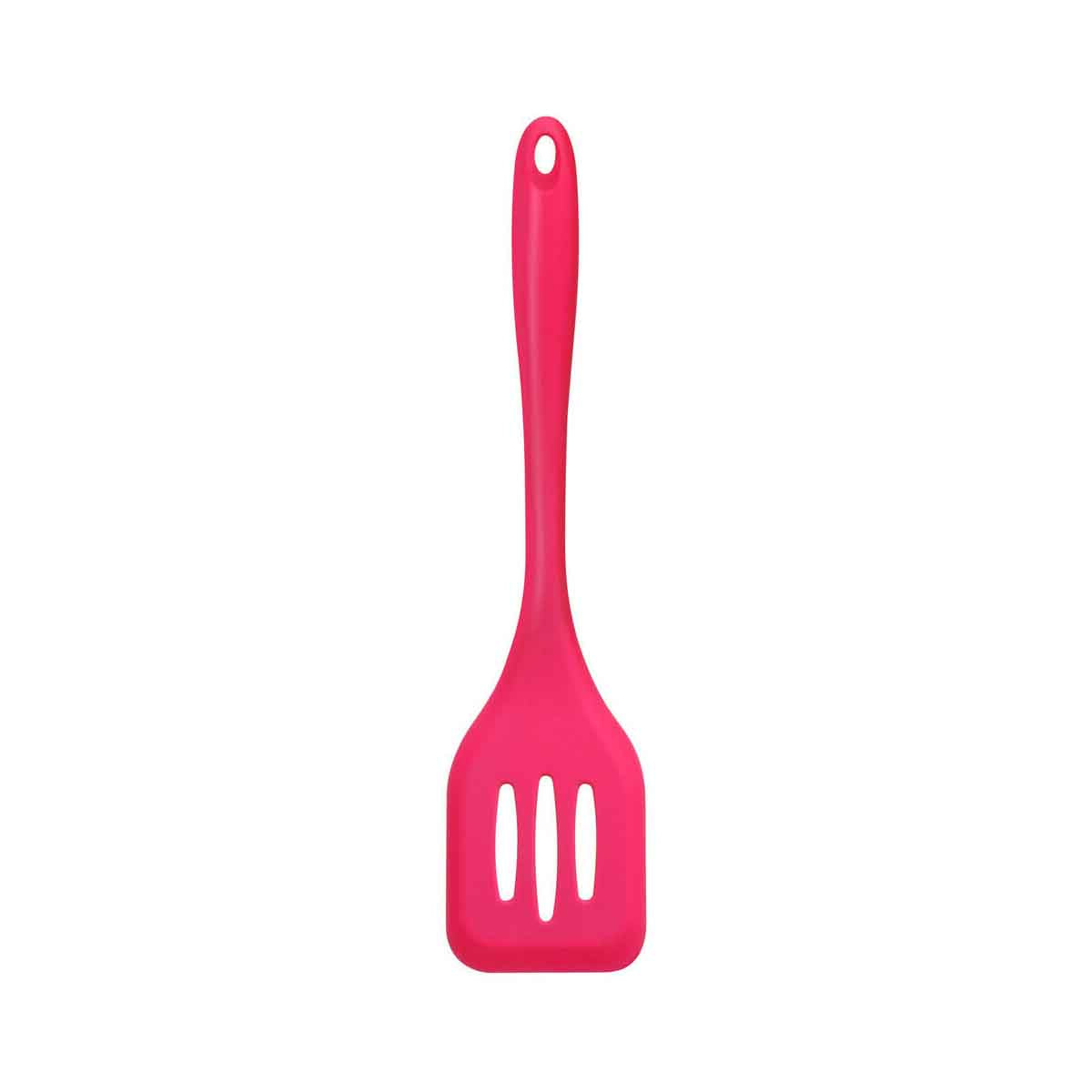 Zing Hot Pink Silicone Slotted Turner