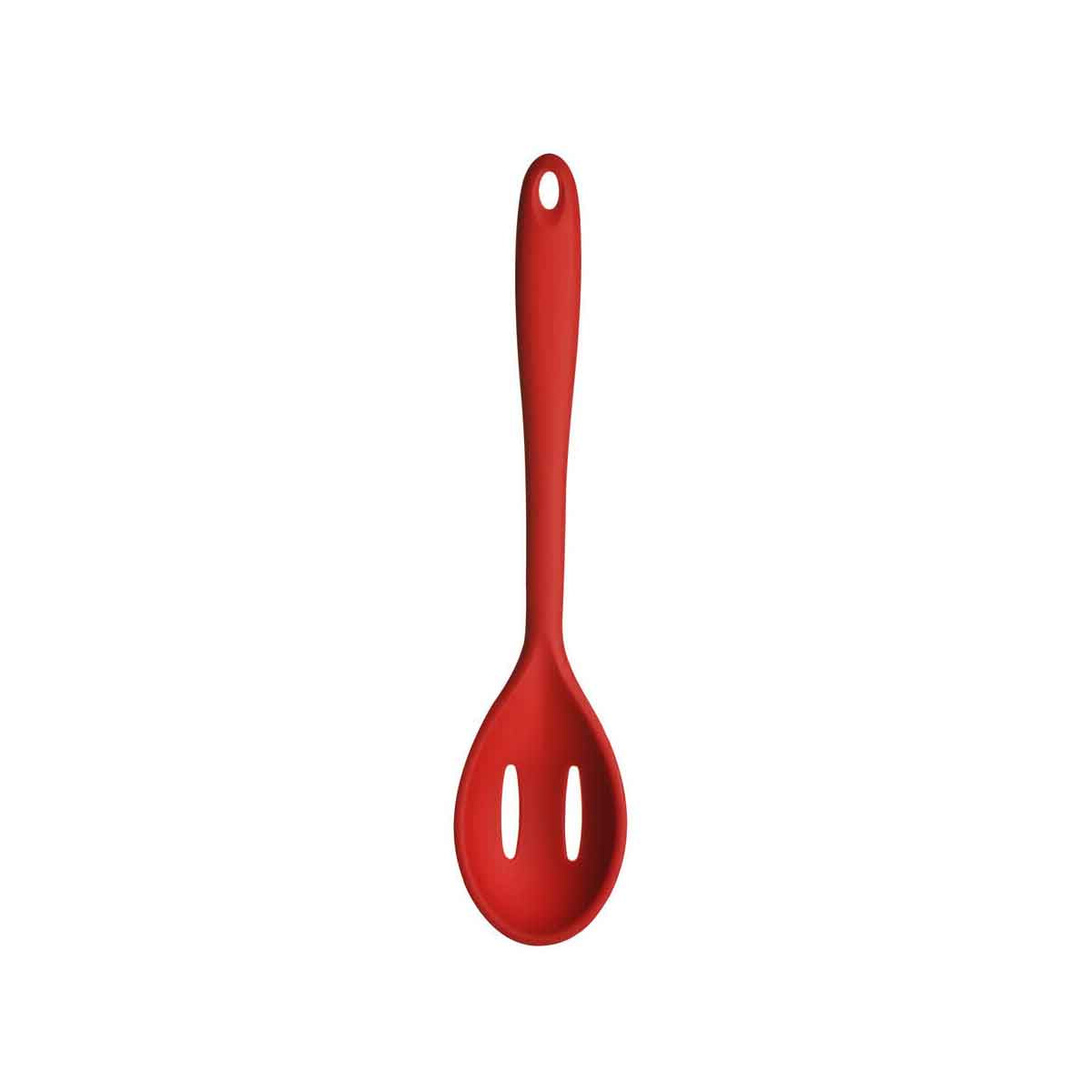 Zing Red Silicone Slotted Spoon