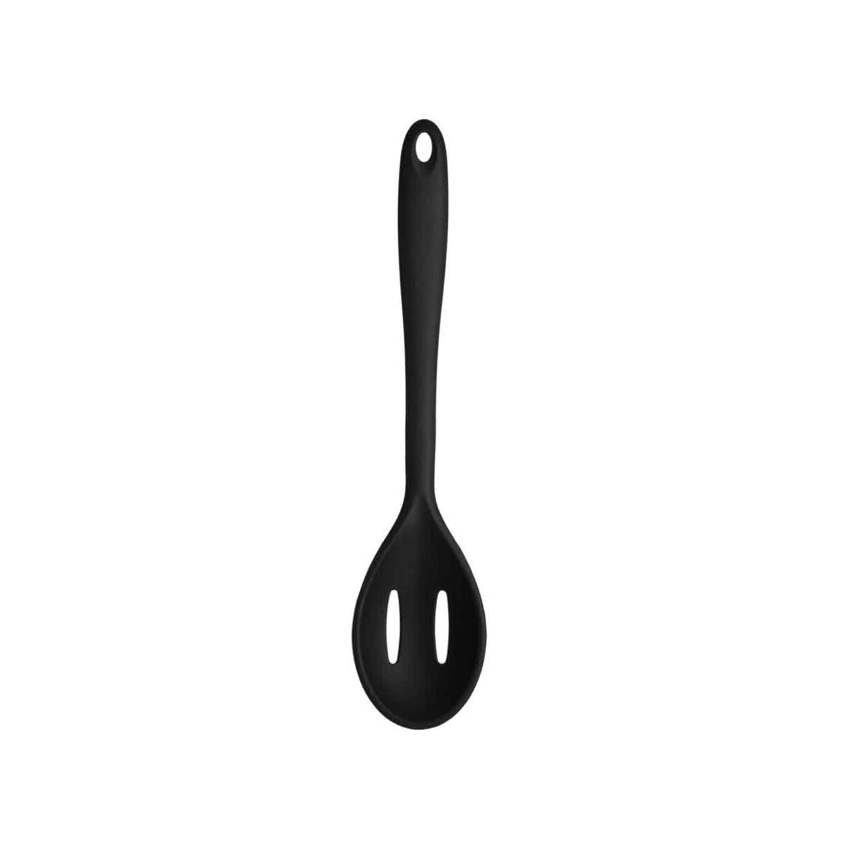 Zing Black Silicone Slotted Spoon