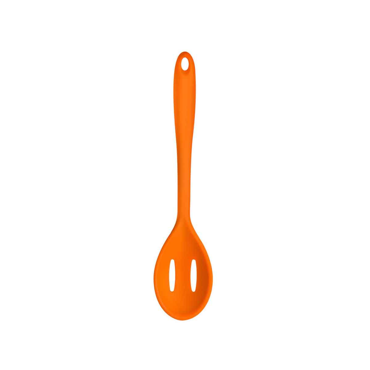 Zing Orange Silicone Slotted Spoon
