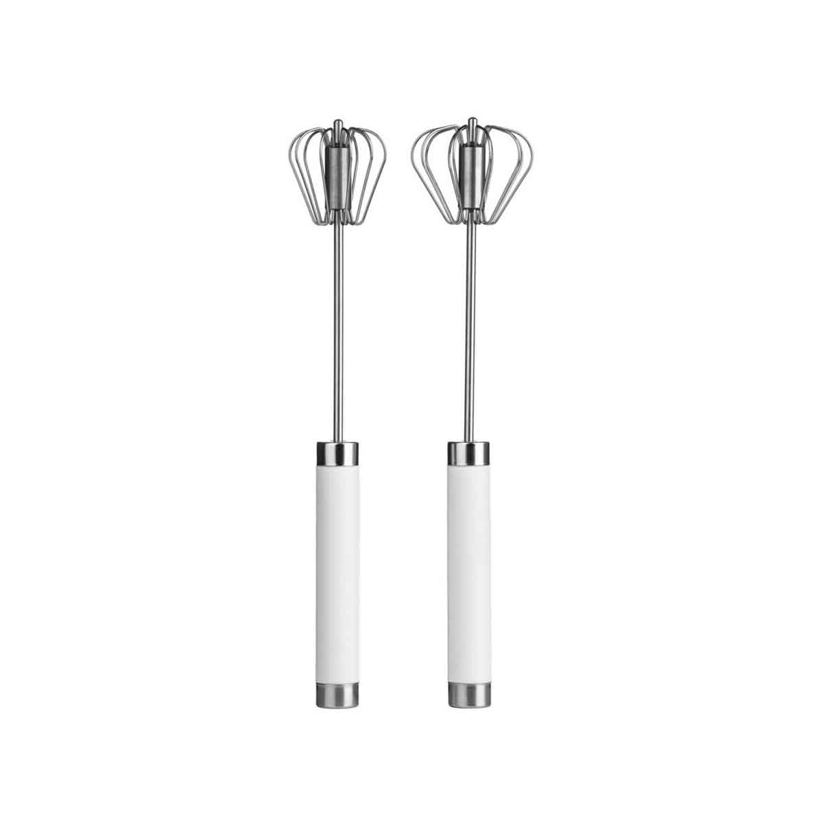 Zamin Set of 2 Press & Spin Whisks