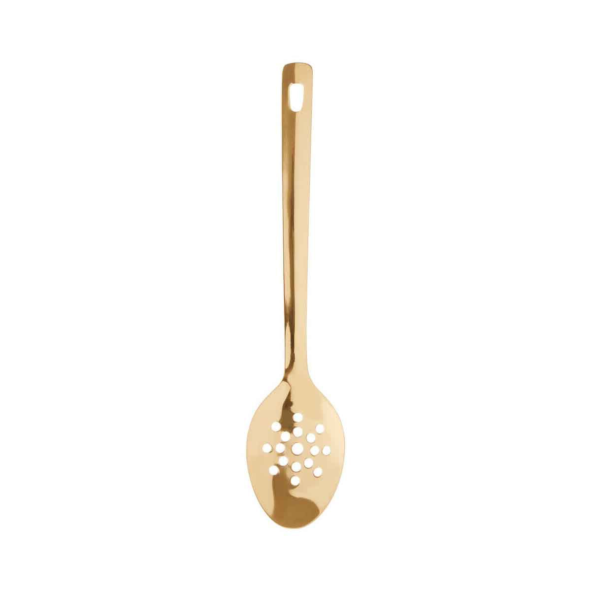 Freya Gold Finish Slotted Spoon