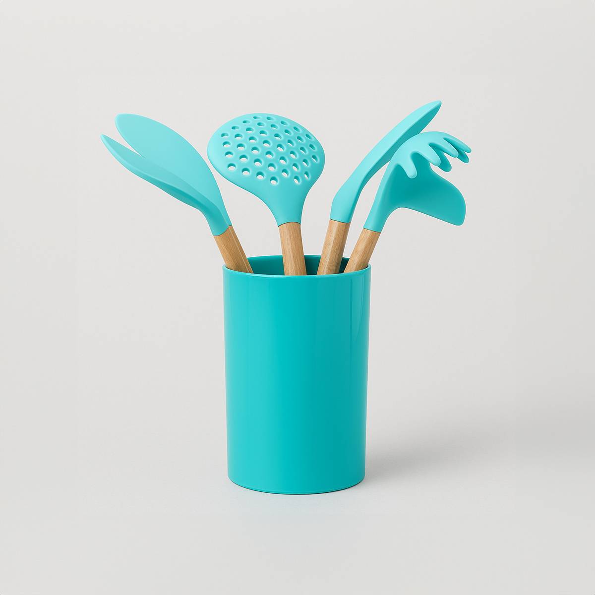 Zing 7 Piece Utensil Set in Pastel Green