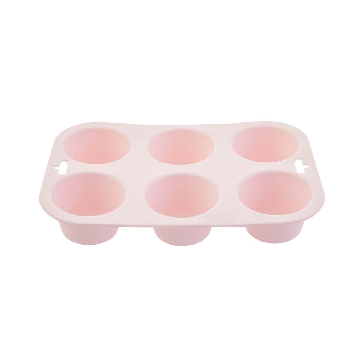 Zing Pastel Pink 6 Cup Muffin Mould
