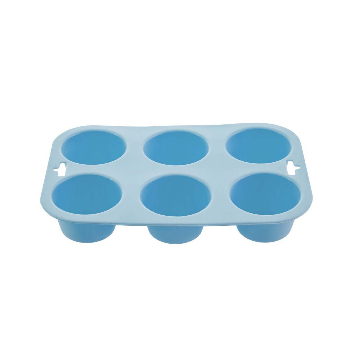 Zing Pastel Blue 6 Cup Muffin Mould