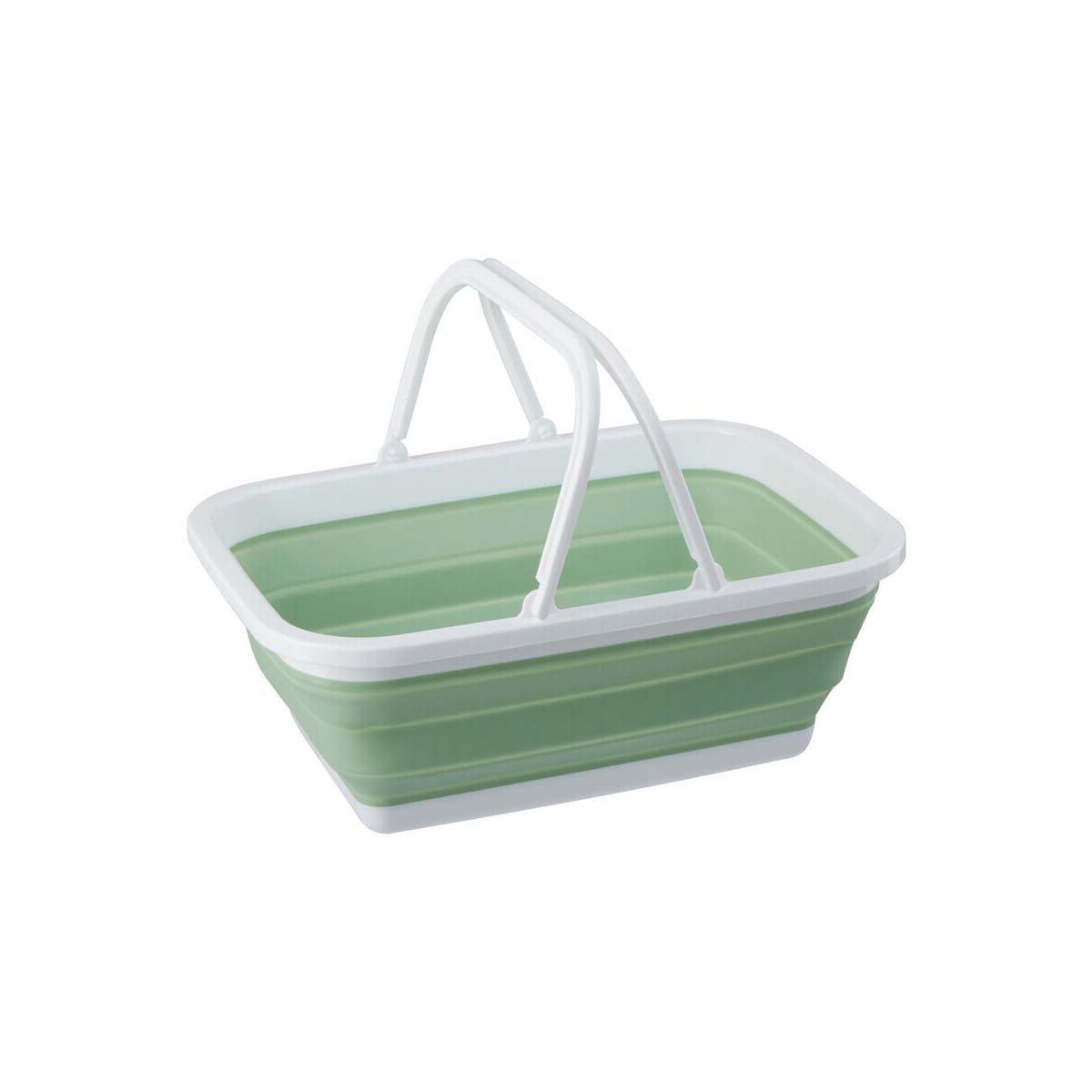 Averill Collapsible Laundry Basket in Green