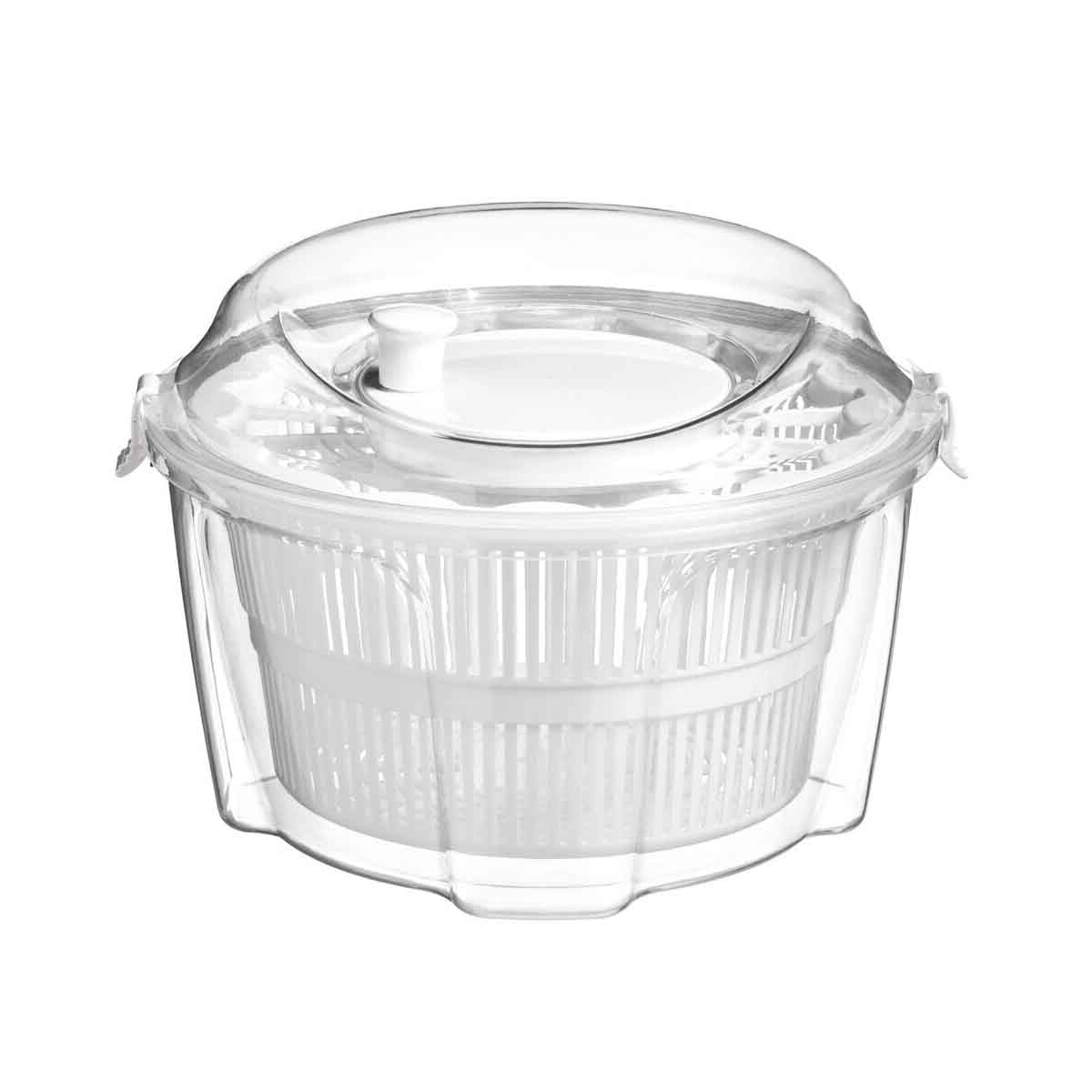 Cambell Clear And White Salad Spinner