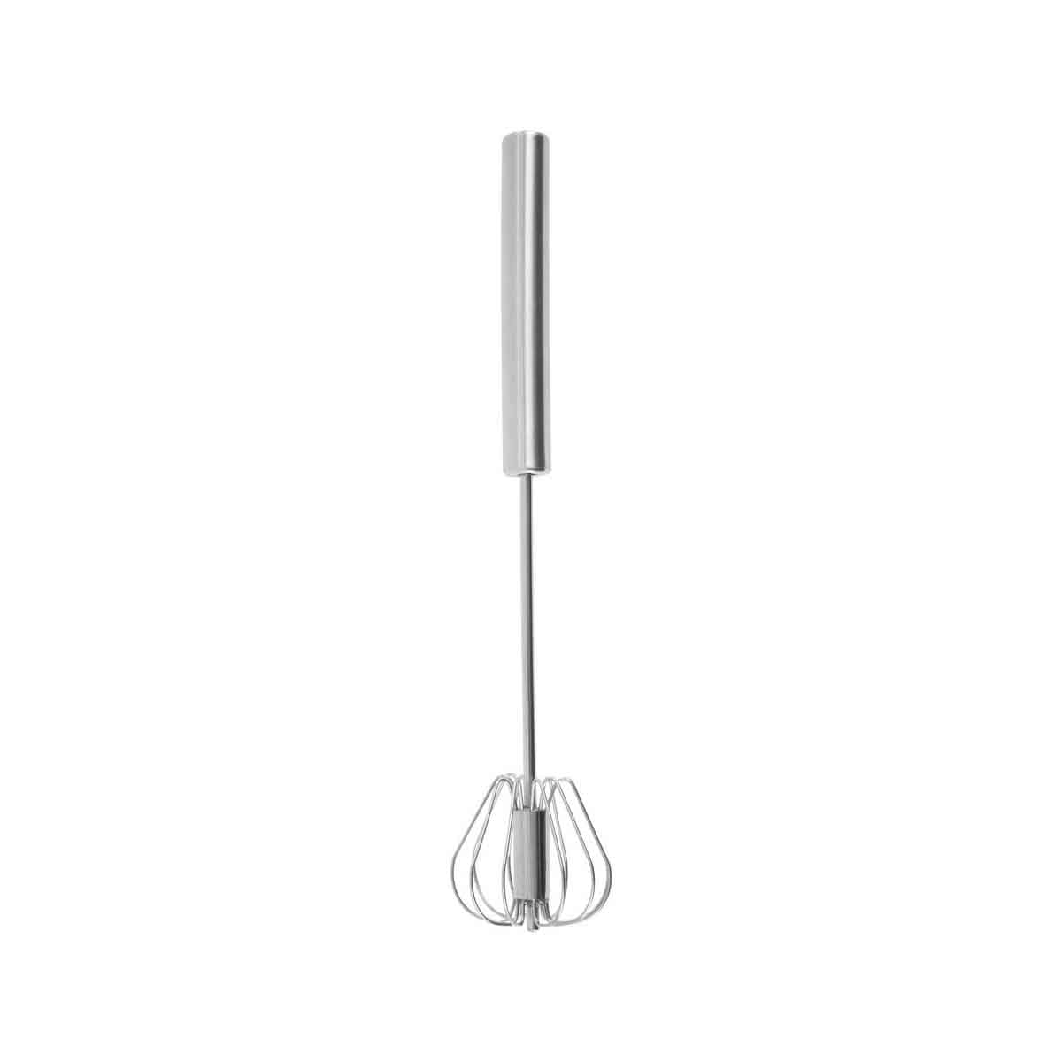 Zamin Press And Spin Silver Finish 30cm Whisk