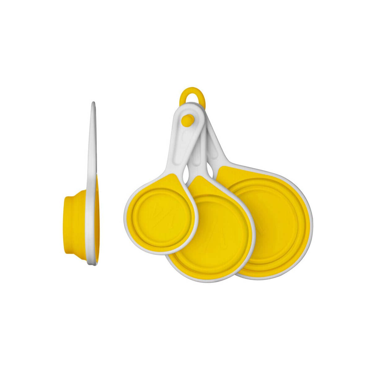 Zing Yellow Collapsible Silicone Measuring Cups