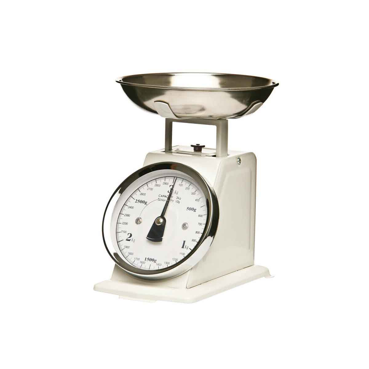 Olivier 3kg White Retro Kitchen Scale