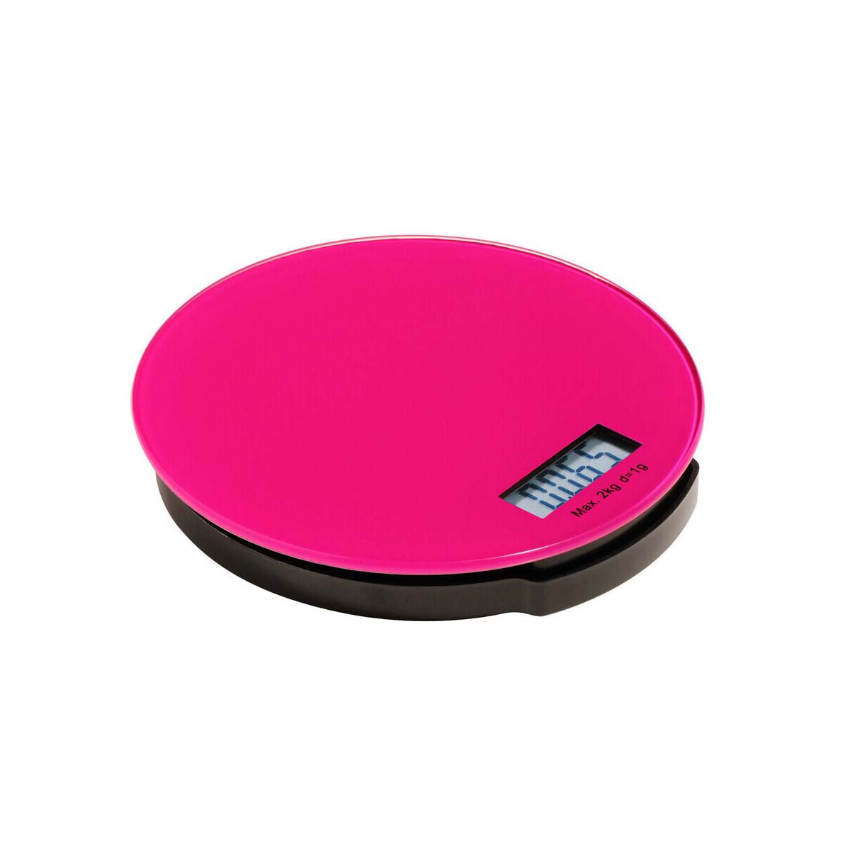 Zing Hot Pink Glass Kitchen Scale - 2kg