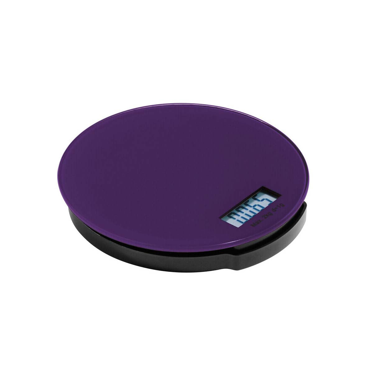 Zing Purple Glass Kitchen Scale - 2kg.