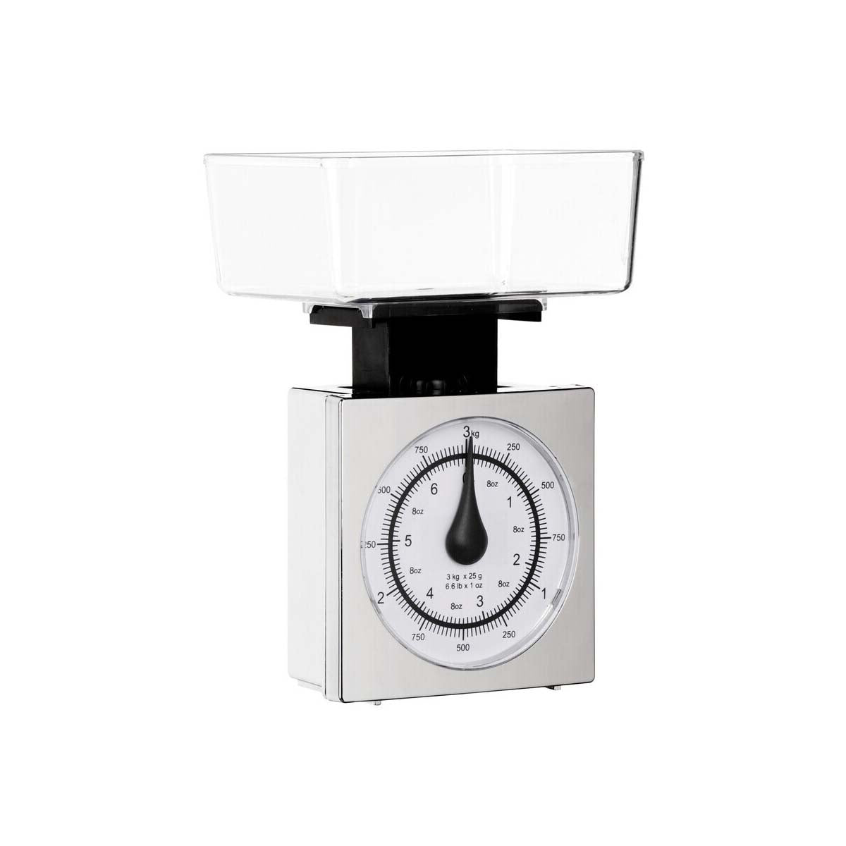 Olivier 3kg Chrome Effect Kitchen Scale