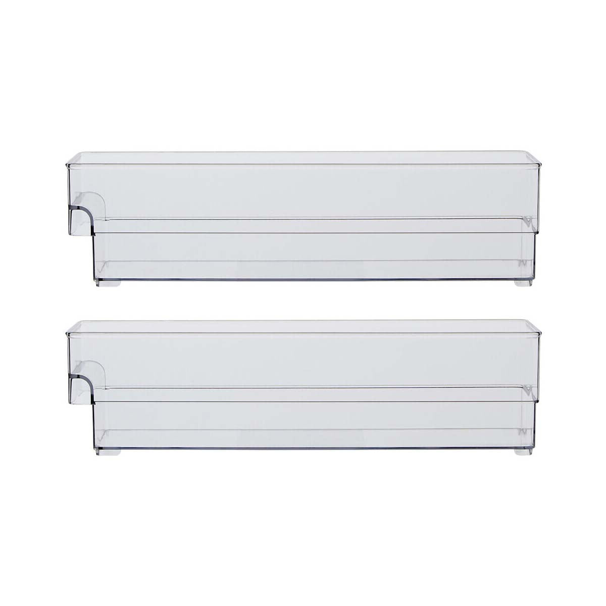 Romm Set of Two Small Stackable Fridge Storage Trays