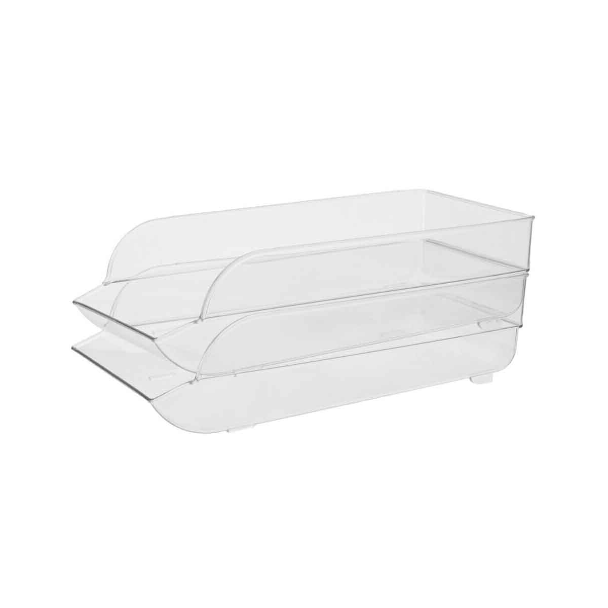 Romm Set of Two Stackable Fridge Storage Trays