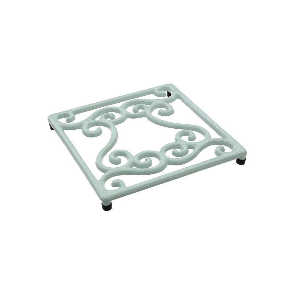 Pale Blue Cast Iron Trivet