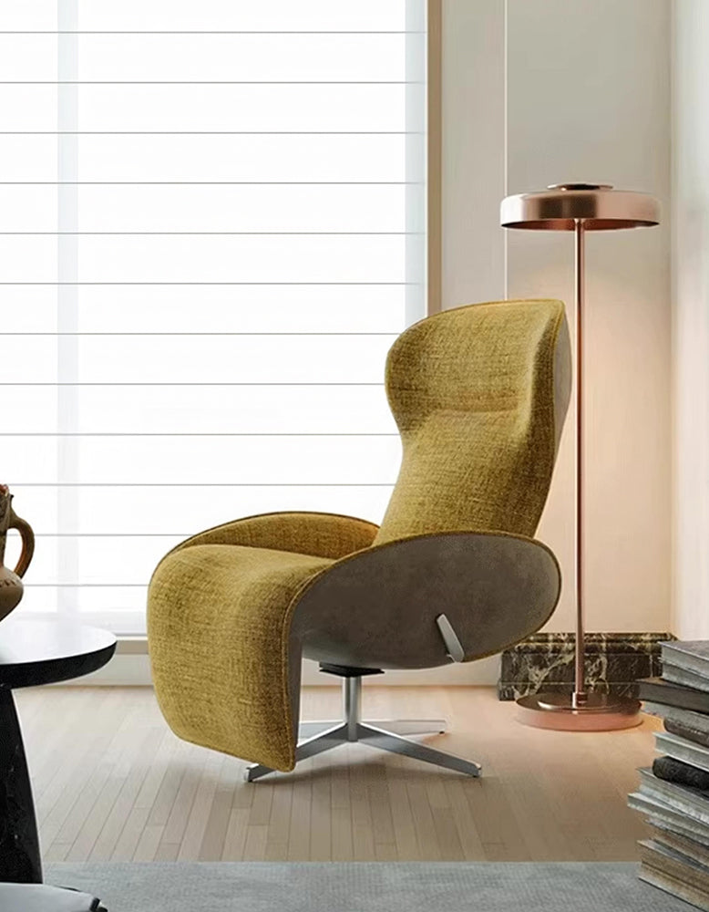 Abt Swivel Lounge Chair With Recliner, Linen