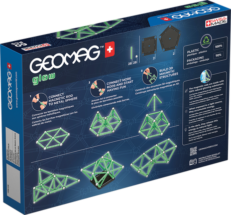 Geomag Glow Recycled 60 Pieces Set