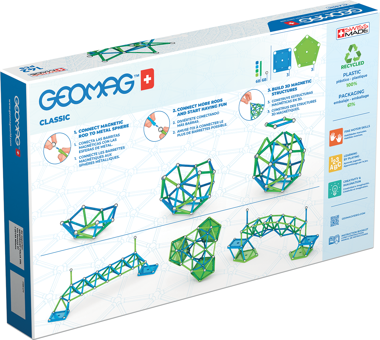 Geomag Classic 142 Pieces Set