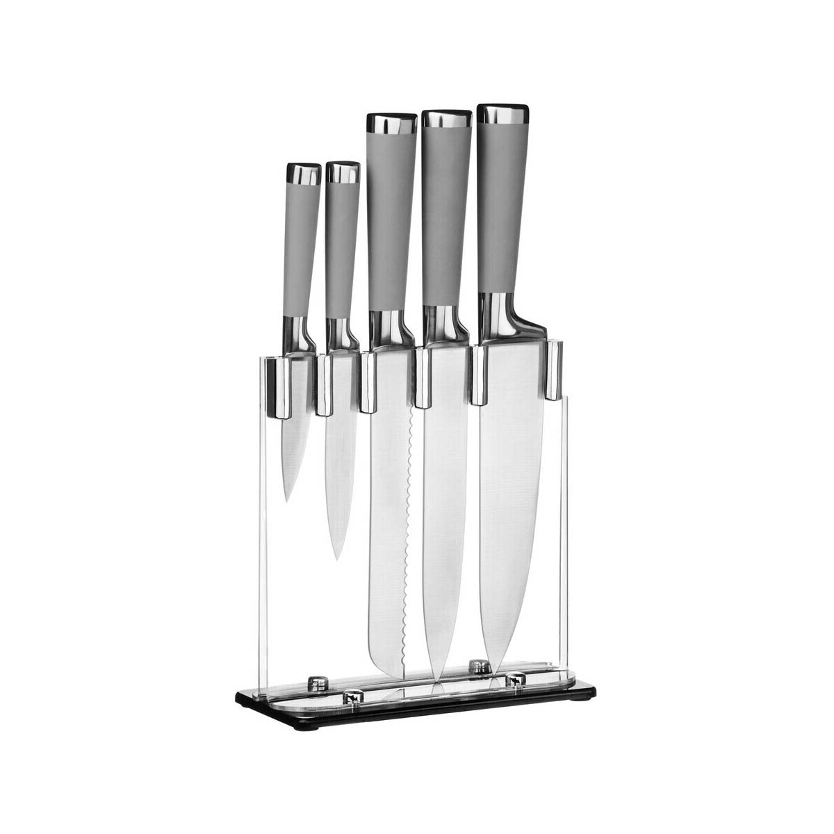 Corsico 5Pc Knife Set With Grey Handles