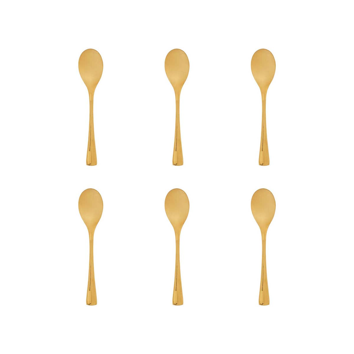 Modern Retro Set Of 6 Teaspoons