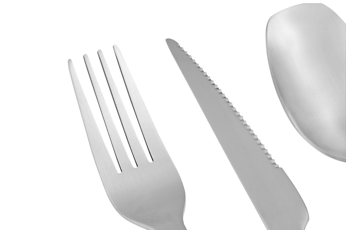 Avie 16 Piece Silver Matte Finish Cutlery Set