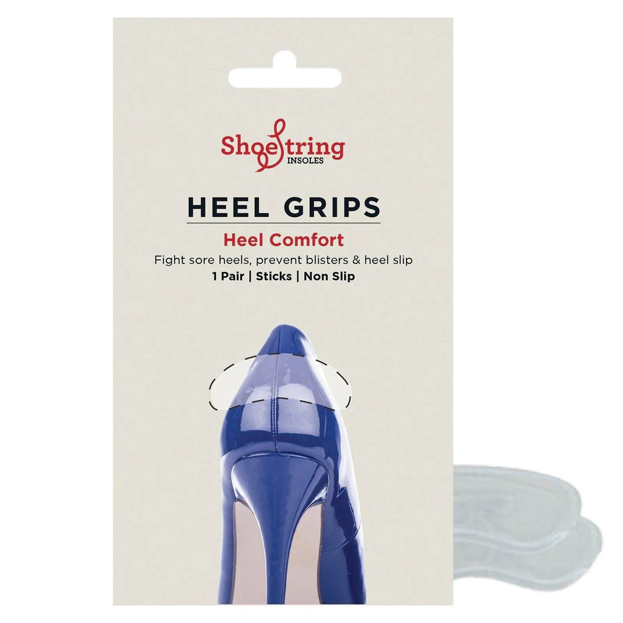 Shoe String Gel Heel Grip Pair