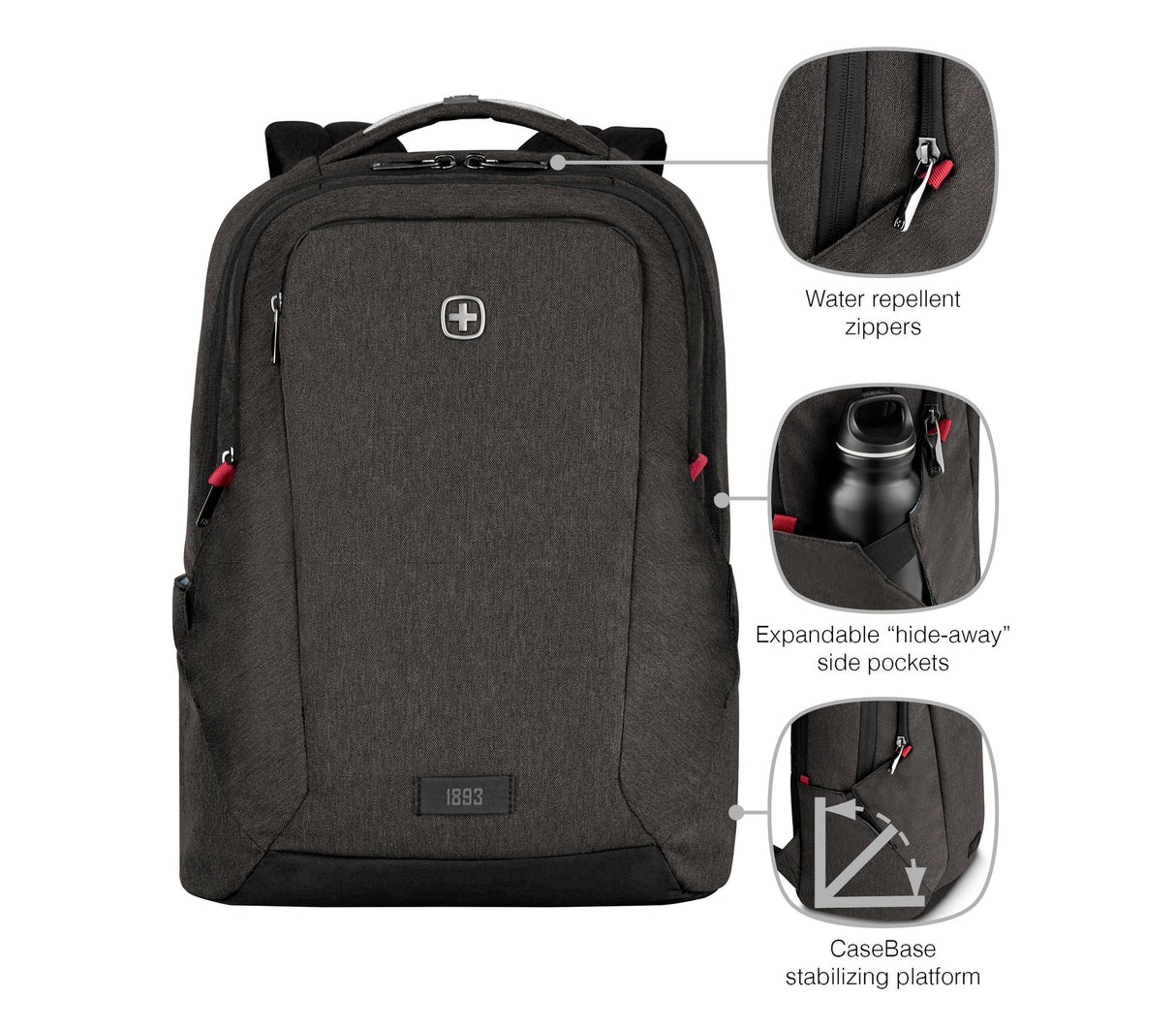 Wenger MX Professional notebook case 40.6 cm (16") Backpack Grey