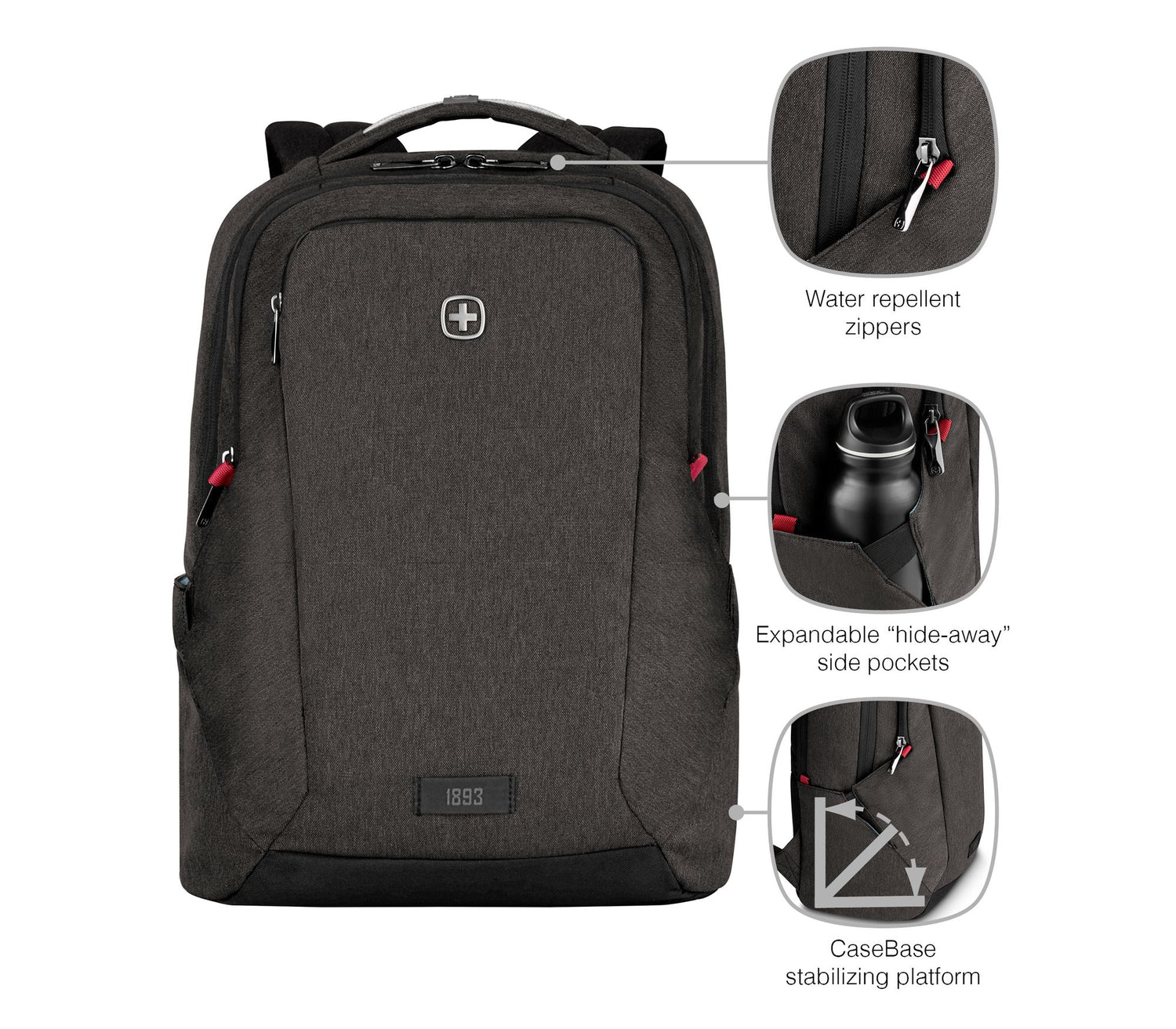 Wenger MX Professional notebook case 40.6 cm (16") Backpack Grey