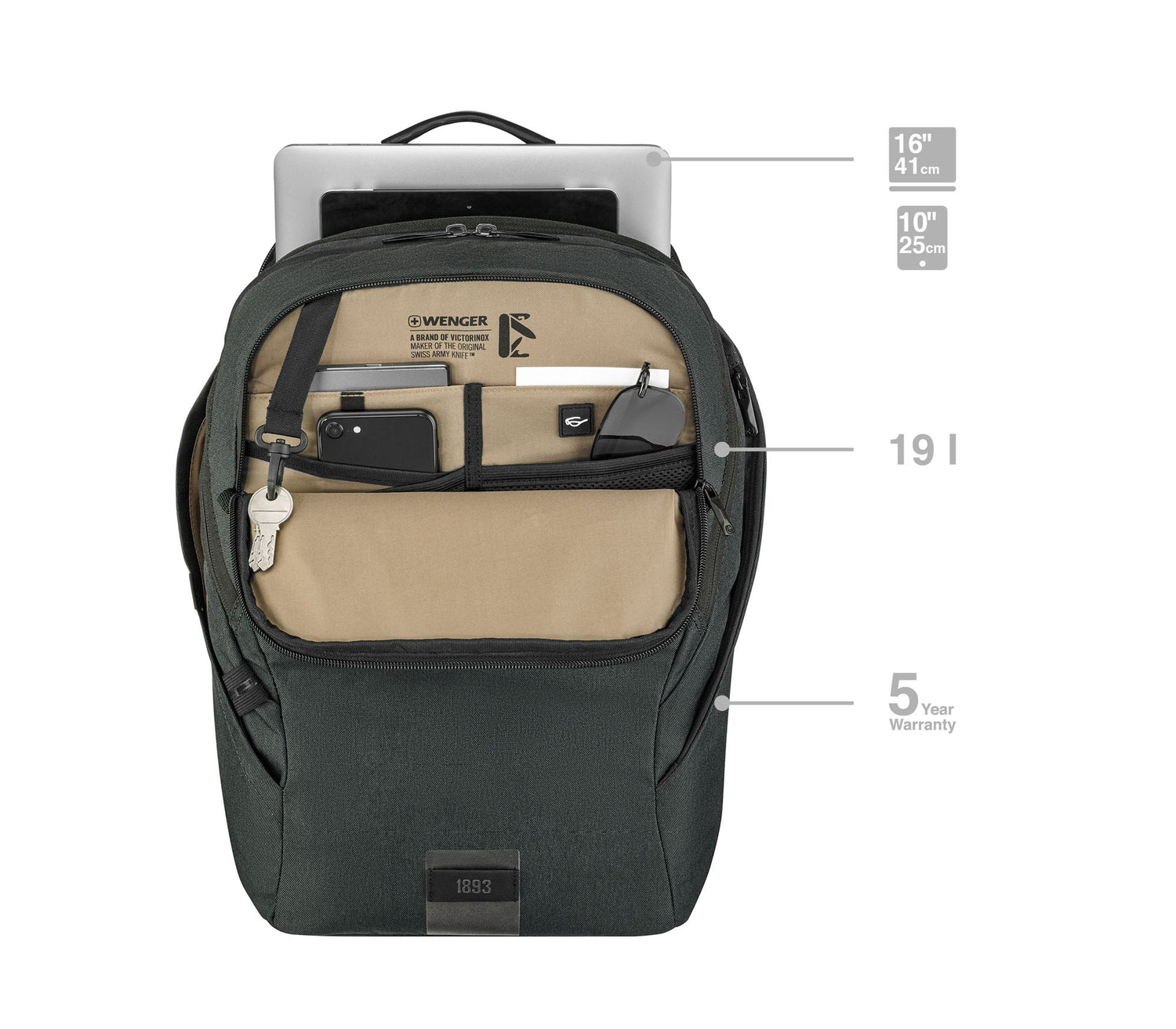 Wenger MX, MX ECO Light, Charcoal