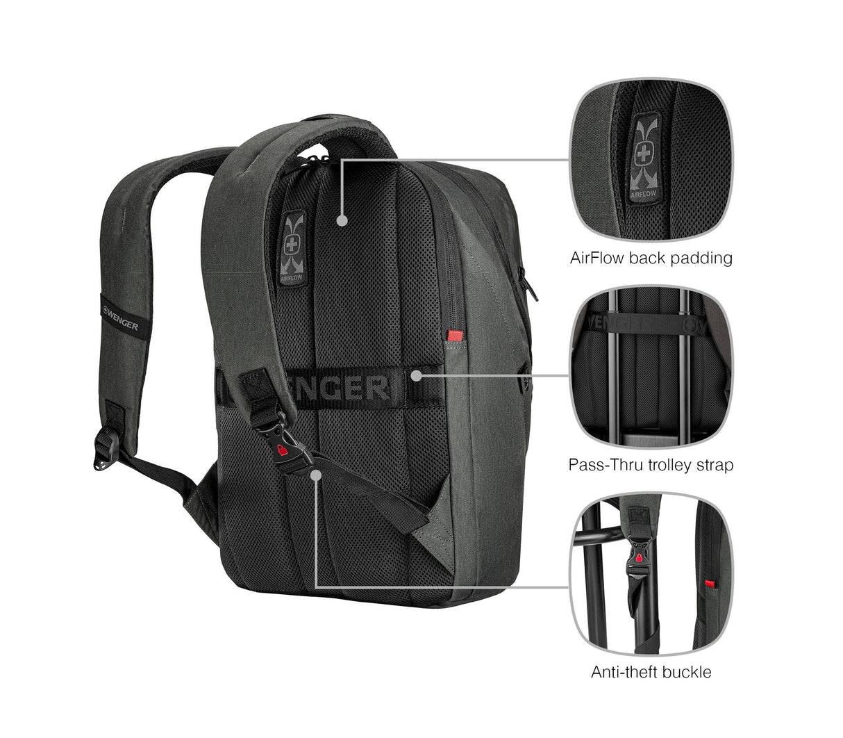 Wenger MX, MX ECO Light, Charcoal