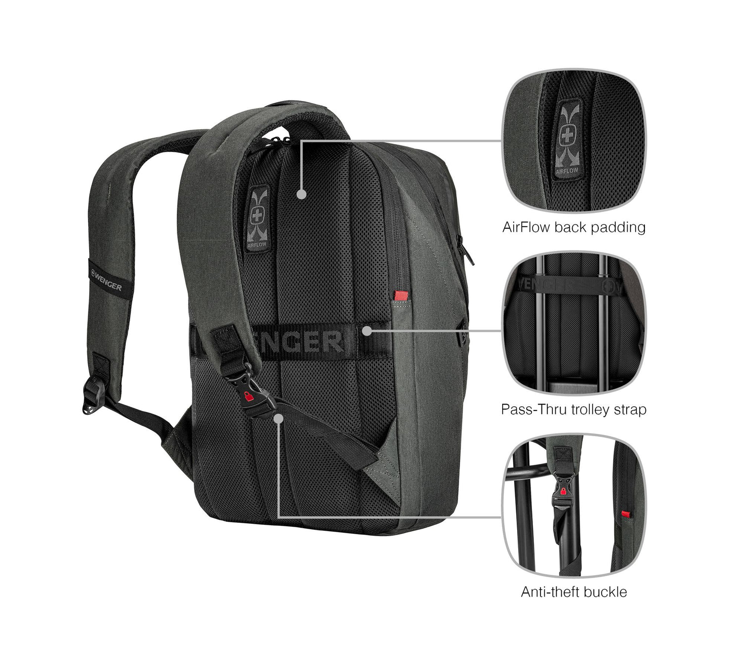 Wenger MX, MX ECO Light, Charcoal