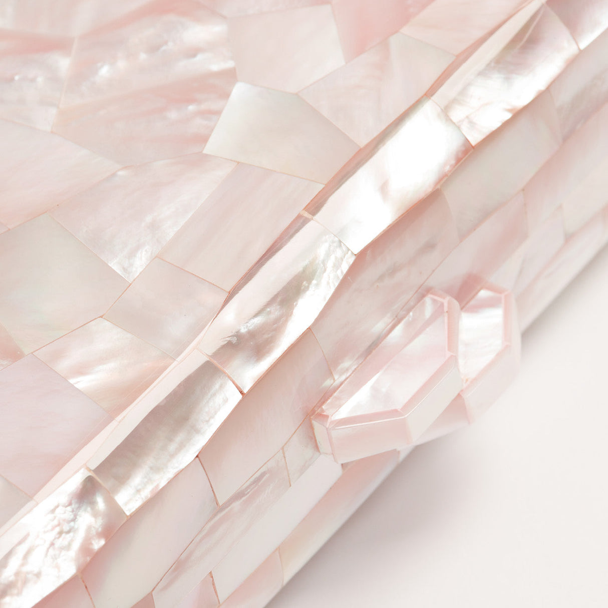 Aphrodite Pink Mother of Pearl Clutch Bag