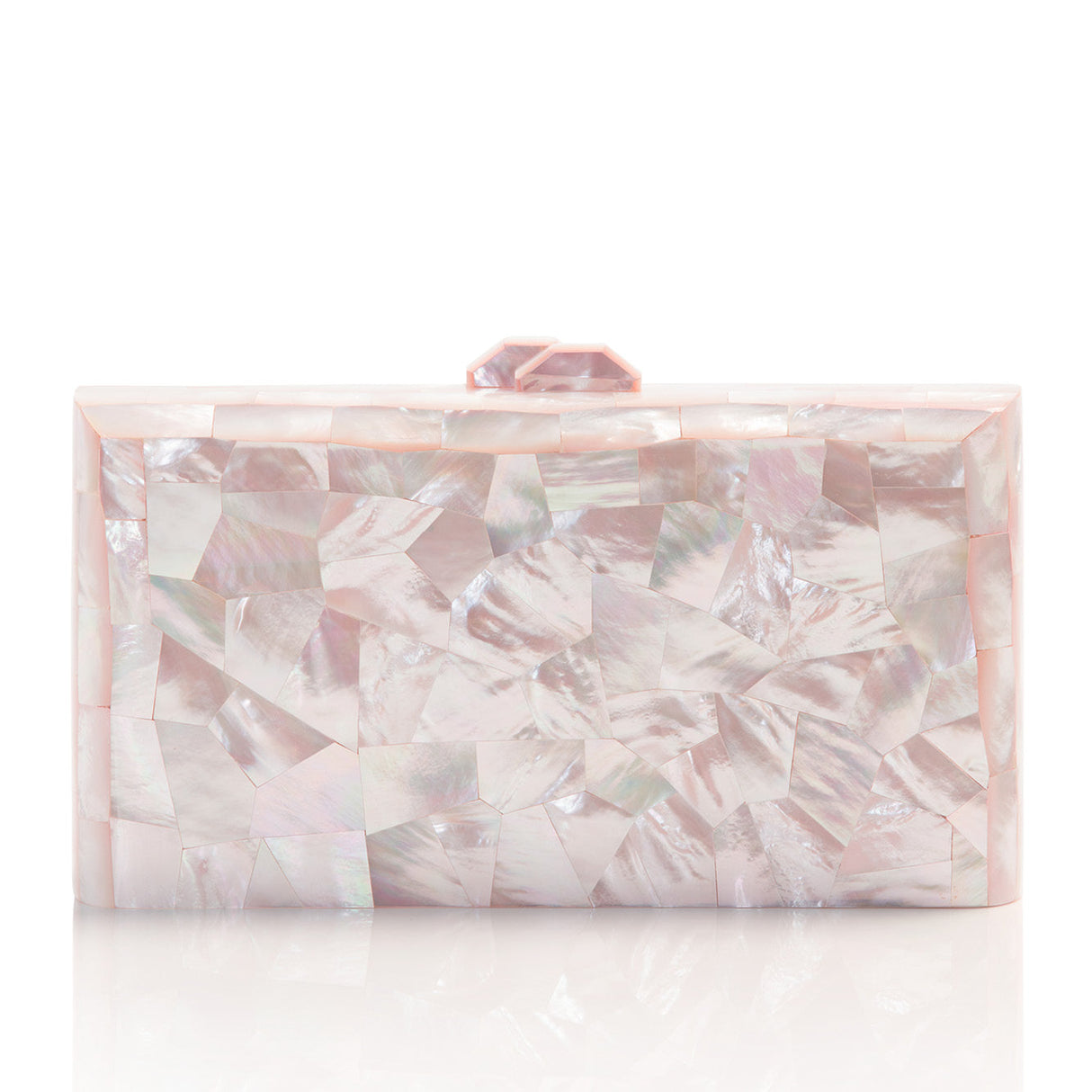 Aphrodite Pink Mother of Pearl Clutch Bag