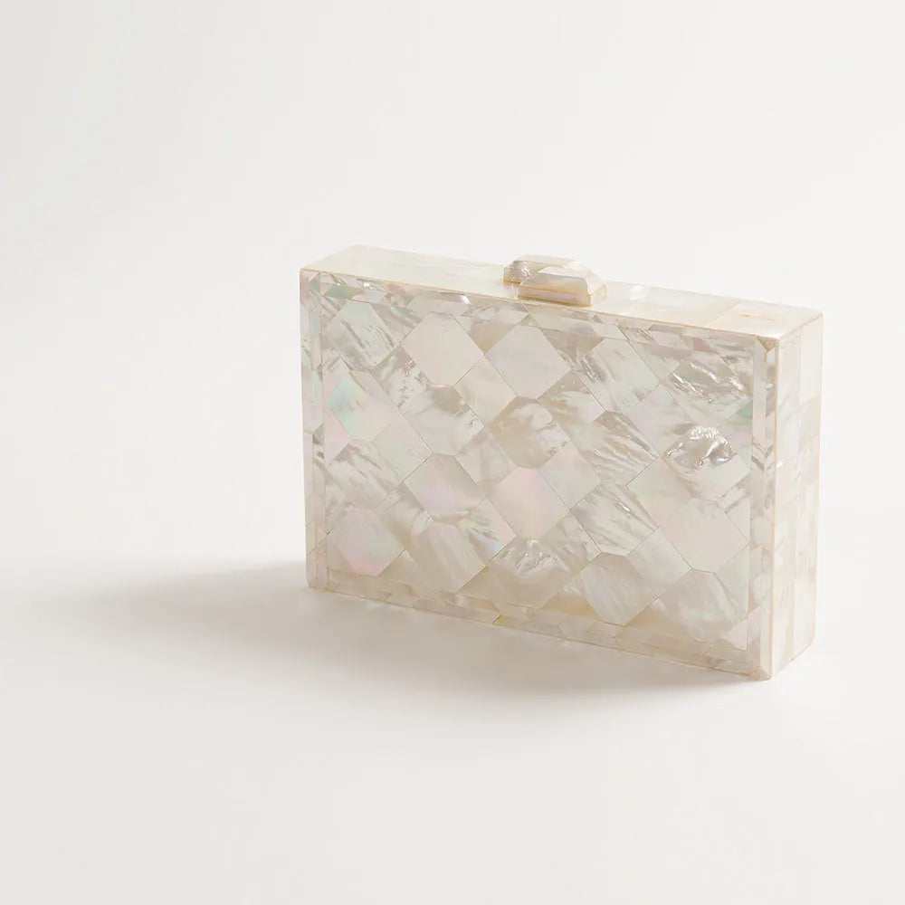 Athena Ivory Mother of Pearl Bag