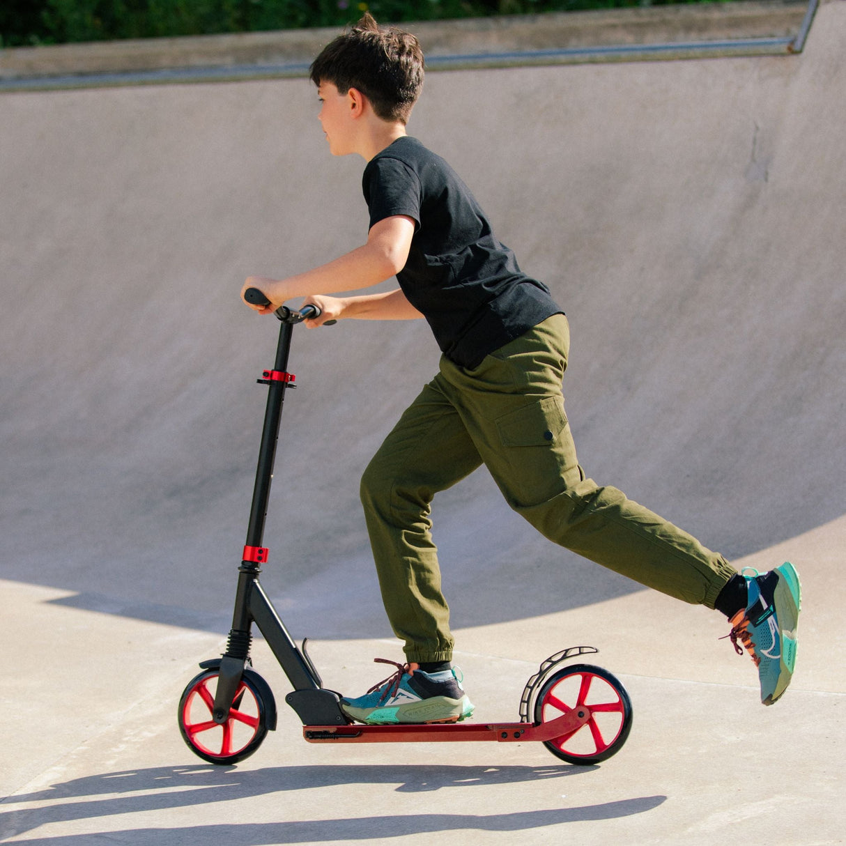 Burgundy - Big 2 Wheel Scooter