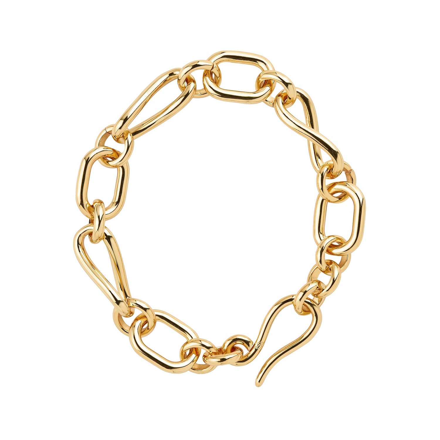 Swirl Chunky Chain Link Bracelet