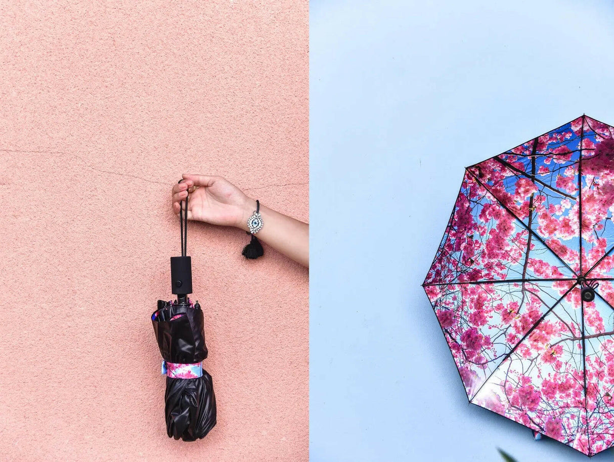 Cherry Blossom Umbrella – Elegance, Windproof & UPF50+