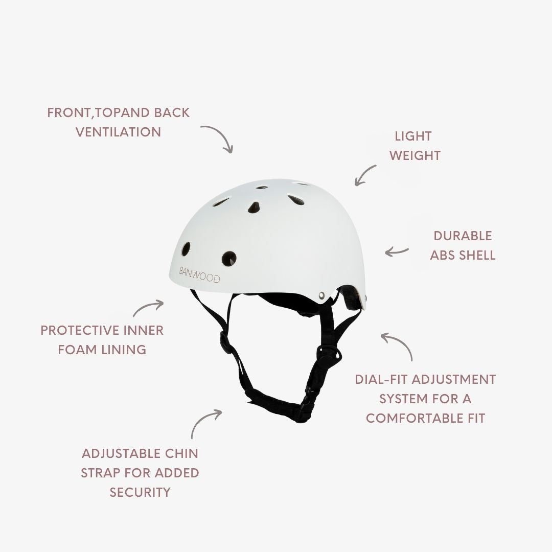 Kids Helmet - Matte White