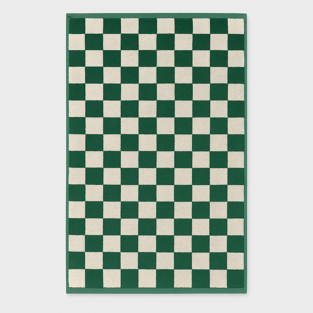 Checkerboard Bath Towels