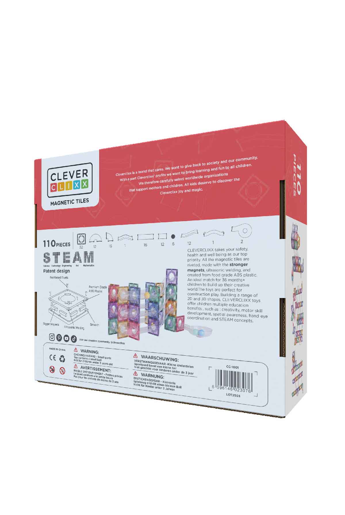 Ball Run Clever Pack Pastel - 110 Pieces