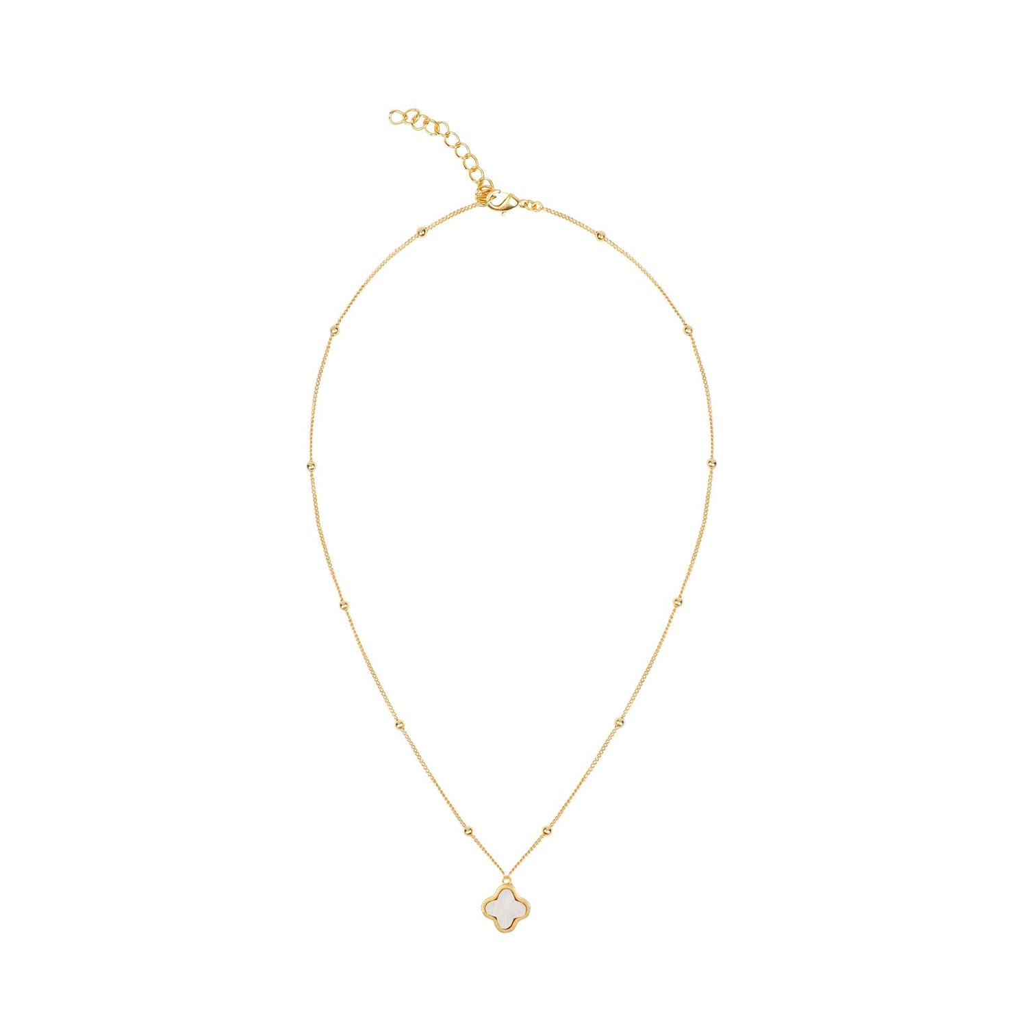 Clover Necklace Mother of Pearl