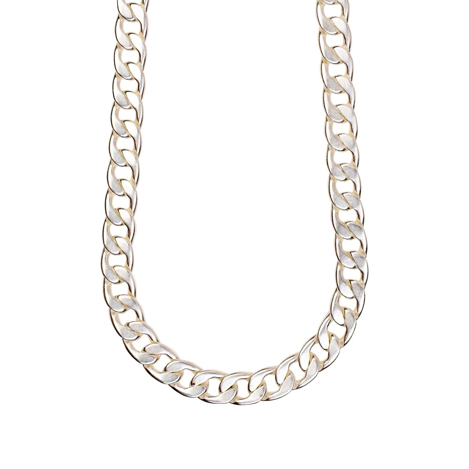 Curb Chain Silver 21"