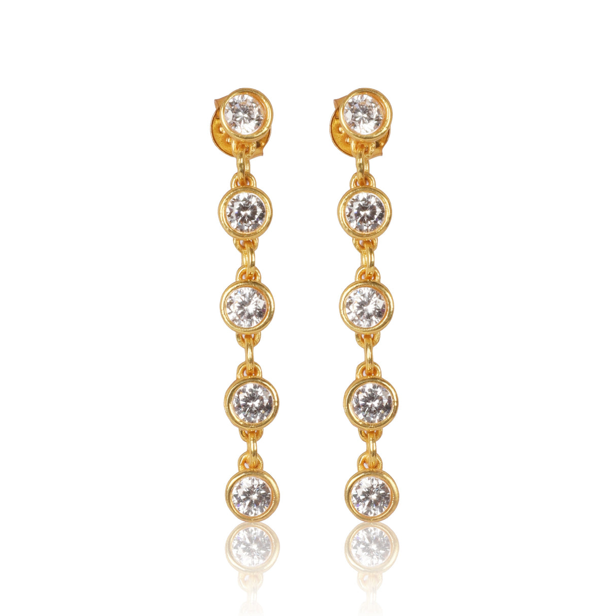 Crystal Tennis Earrings